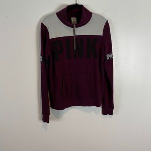 Victoria’s Secret PINK Maroon Turtleneck Sweatshirt
